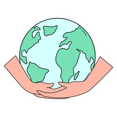 Hand Drawn Earth Day