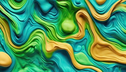 Fototapeta premium Abstract Aquatic Oasis