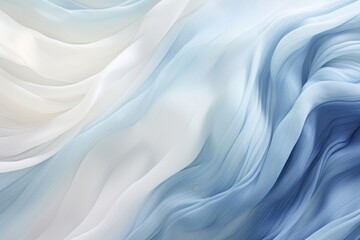 Obraz premium Blue and white waves backgrounds silk abstract.