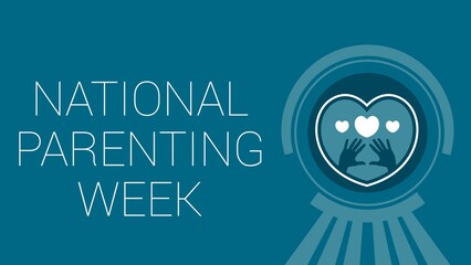 National Parenting Week web banner design illustration 