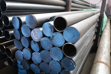 steel pipe product group square pipe Construction steel products such as black steel pipes, image...