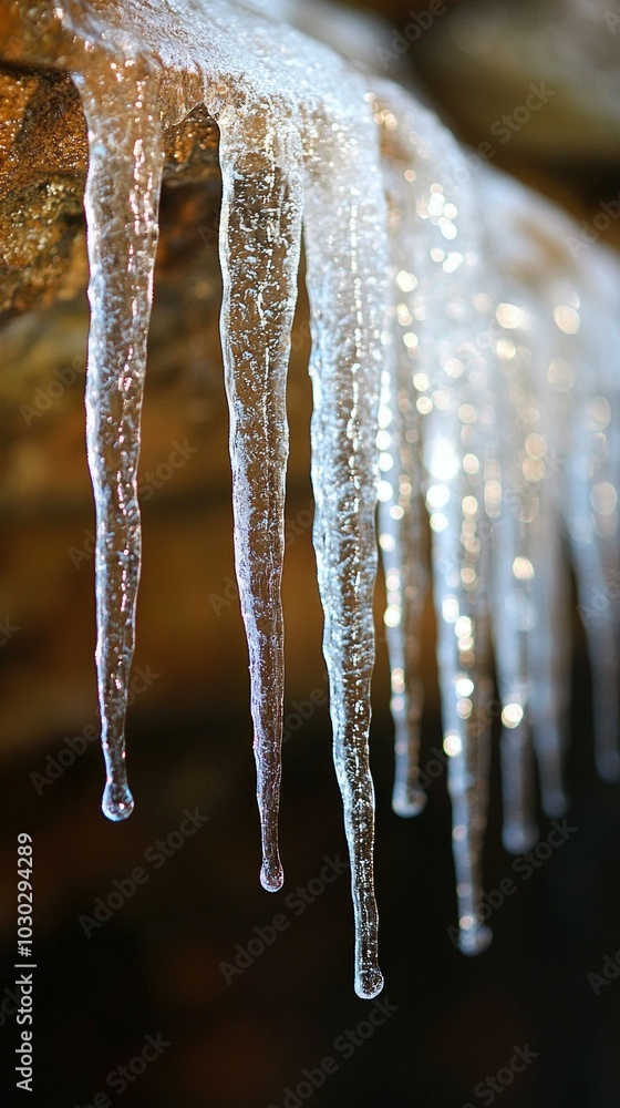 Canvas Prints Crystal Veil, Icicles