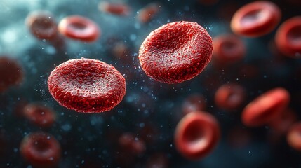 Naklejka premium Visualizing the Transformation of Platelets in Blood