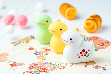 巳年（へびどし）の年賀状素材　干支
