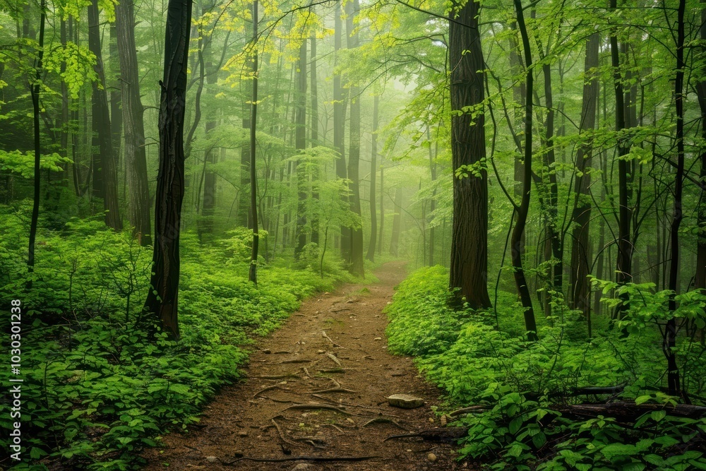 Sticker Spring forest vegetation woodland outdoors.