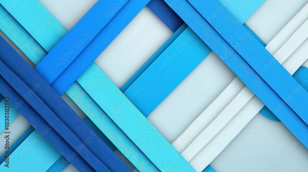 Poster intersecting patterns representing the collaboration between different business sectors
