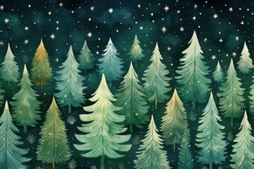 Obraz premium Christmas green backgrounds outdoors pattern.