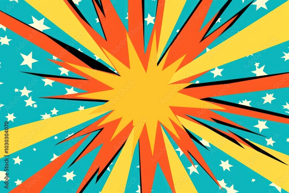 Poster thunder sunburst background backgrounds graphics pattern.