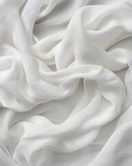 Obraz premium White simple fabric background. 