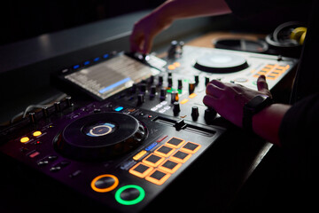 Obraz premium Audio Mixing Console in a Recording Studio with advanced sound production capabilities