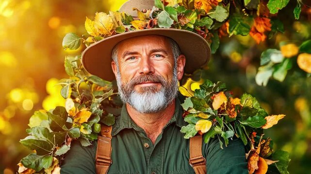 Celebrating international day of older persons with nature-themed portrait