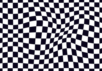 Psychedelic checkerboard pattern