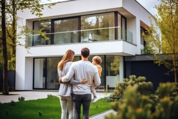Fototapeta premium Architecture building standing family.