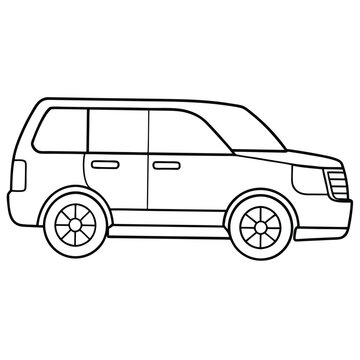 recommend clip art: Lincoln Navigator Vector line art Silhouette Design.