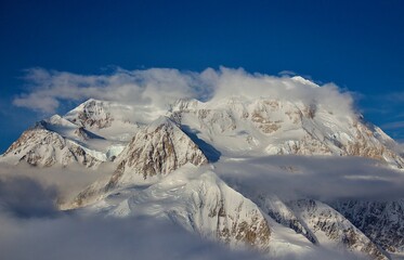 Aerial view Denali National Park Alaska