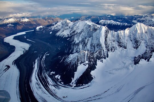 Aerial view Denali National Park Alaska
