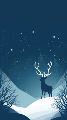 Fototapeta premium Reindeer outdoors nature animal.