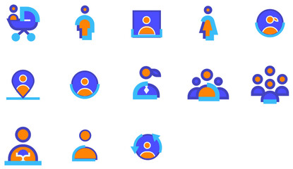 Set of Profile & Users icons