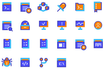 Set of Programming icons