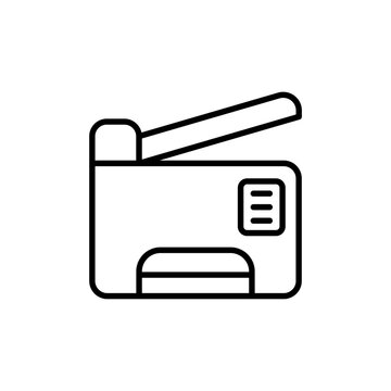 recommend clip art: Photocopier outline icons, minimalist vector illustration ,simple transparent graphic element .Isolated on white background
