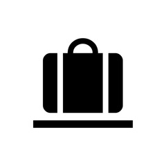 Luggage Icon - Baggage on Conveyor Symbol
