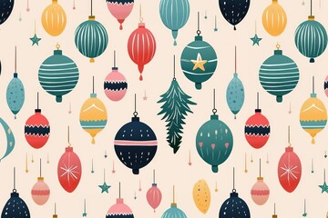 Christmas pattern backgrounds christmas ornament.