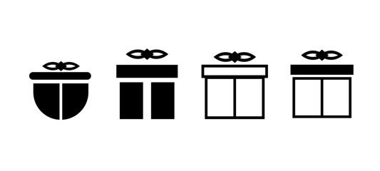 Christmas Present Vector Icons Isolated Gift Boxes Symbol for Holiday and Celebration Design, Also for Eid, Diwali and Other Festivals.