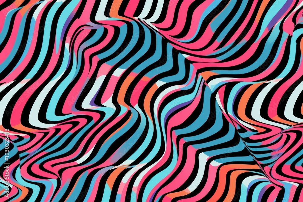 Poster tartan pattern abstract zebra.