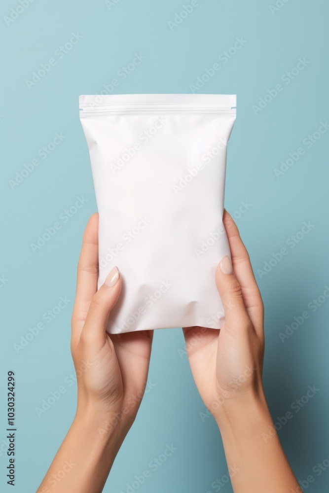 Poster Zip bag holding adult paper.