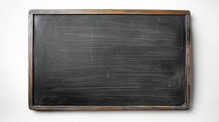Fototapeta premium Blank black chalkboard isolated on white background