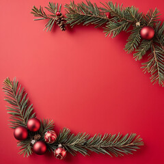 Christmas greeting card with New Year Bcakgroun 2025