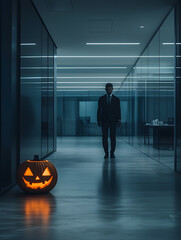 Fototapeta premium Vibrant Halloween Celebrations Featuring Teenagers, Couples, Families, and Businesspeople in Spooky Settings