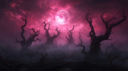 Ethereal Vampires Emerging From Misty