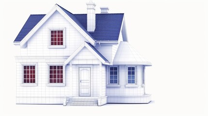 White house, icon, symbol for real estate, sale, rent concepts