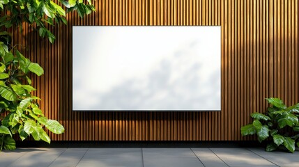 Realistic Billboard Mockup with Natural Lighting