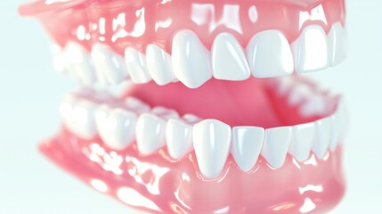 Obraz premium Beauty teeth health care on white background