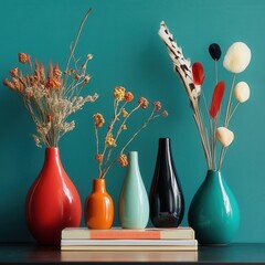 Indoor, flower arrangement, flower art, vase, flower, dried flower, bouquet, plant, still life, Chinese culture, traditional culture, Chinese elements, oriental aesthetics, national style, national tr © li