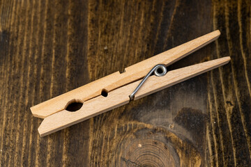 a group of wooden clothespins for drying clothes