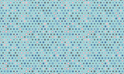 Seamless spotted pattern with abstract circles, perfect for textile prints, wallpaper, or creative geometric posters. Trendy polka dot design for modern backgrounds.