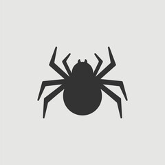 Vector Simple Isolated Spider Icon