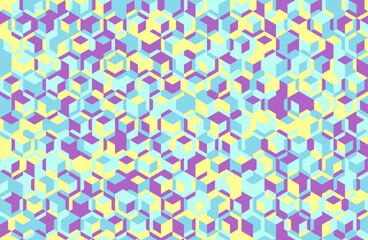 Geometric mosaic pattern with creative shapes and minimal style. Perfect for modern posters, seamless backgrounds, or textile prints.
