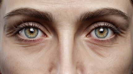 Fototapeta premium attractive women eyes lashes eyebrow