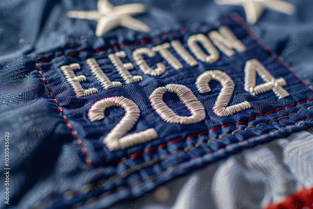 Poster casting vote in ballot box at event generative ai