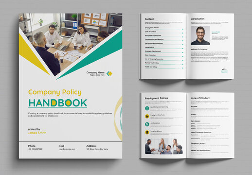 Company Policy Handbook Layout