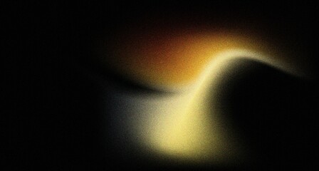 Abstract gradient noise grain background of warm yellow and dark black colors, perfect for design and creative projects. posters advertising, templates, banners, covers.
