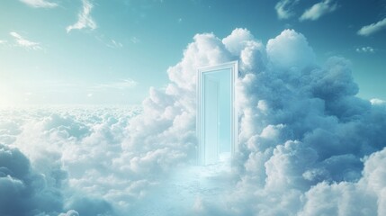 A gateway to spiritual travel in the sky, this view conveys mystery and serenity towards another realm, as if inviting people to explore the world