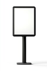 Blank outdoor advertising sign