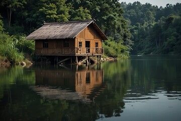 Obraz premium house on the lake