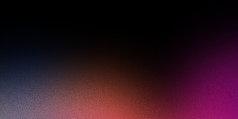 Grainy background, blue red abstract glowing color shape dark noisy banner, poster header backdrop design