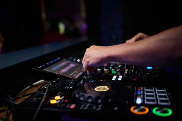 Audio Mixing Console in a Recording Studio with advanced sound production capabilities